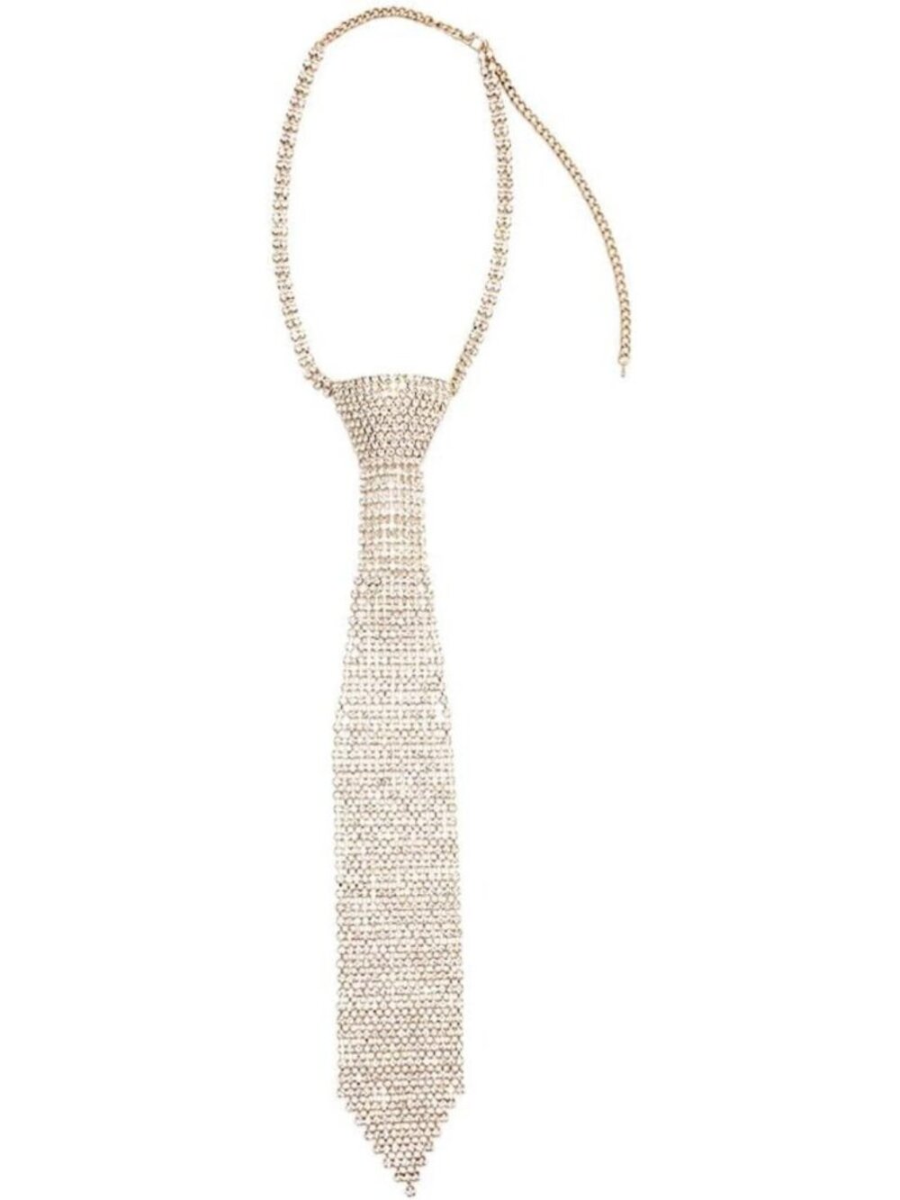 Stunning Crystal Rhinestone Necktie Necklace for Women - Elegant Jewelry